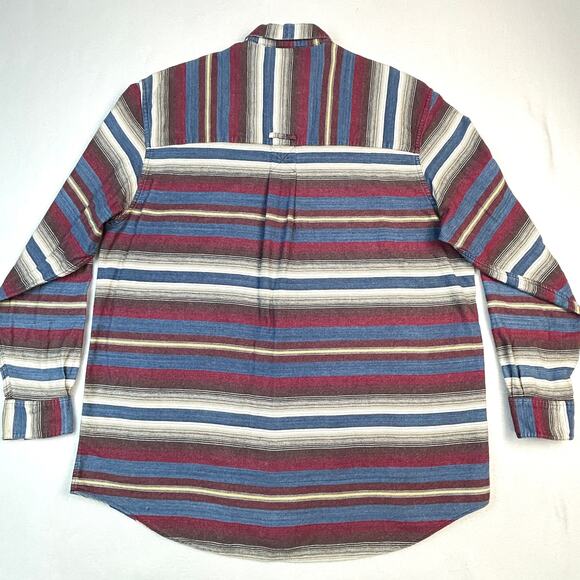 Vtg Bachrach 1877 Button Down Shirt Mens L Striped Western Cowboy Long Sleeve - Picture 3 of 11